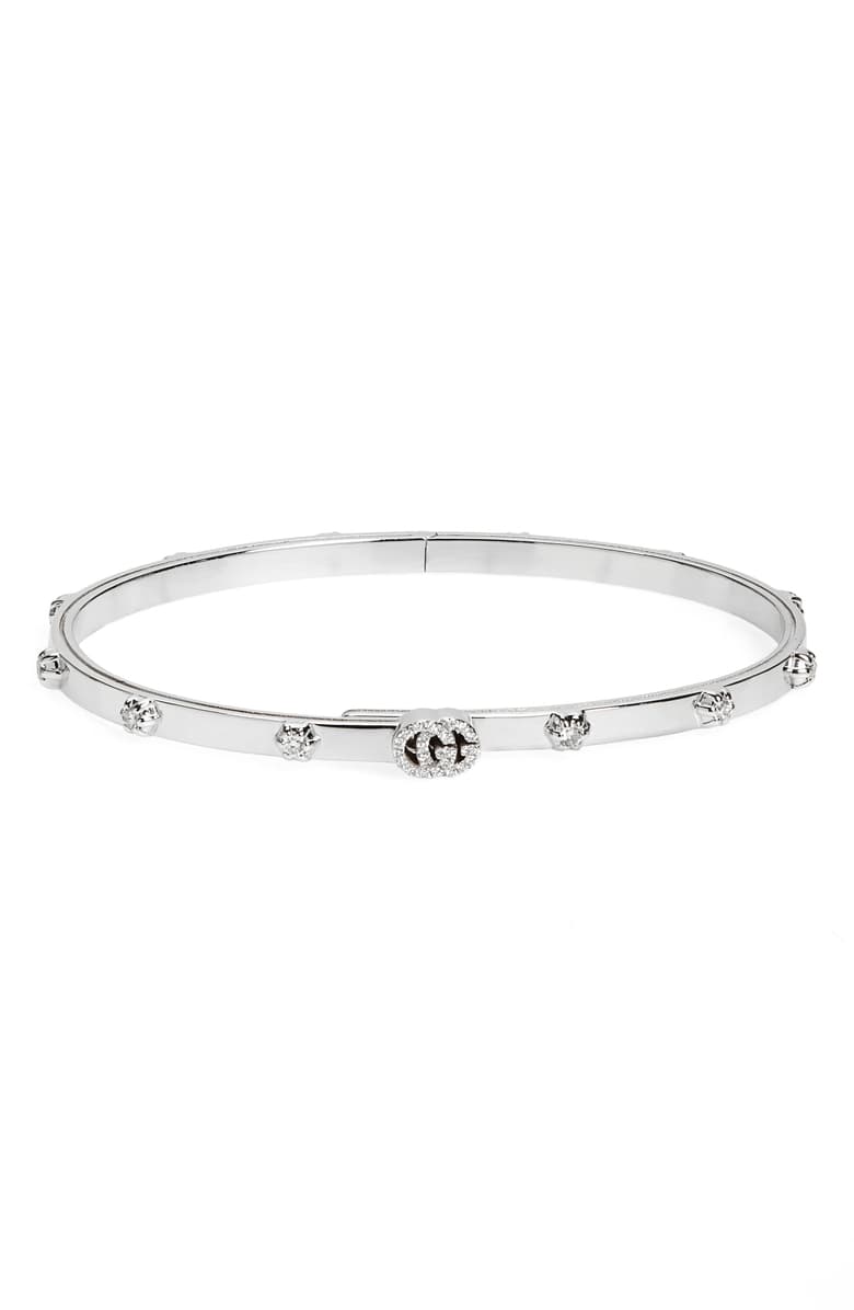 Gucci GG Running Diamond Bangle