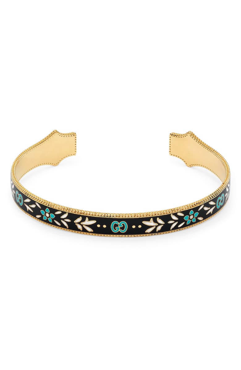 Gucci Icon Blooms Enamel Cuff
