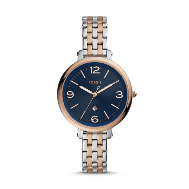 Fossil MONROE THREE-HAND DATE STAINLESS STEEL WATCH