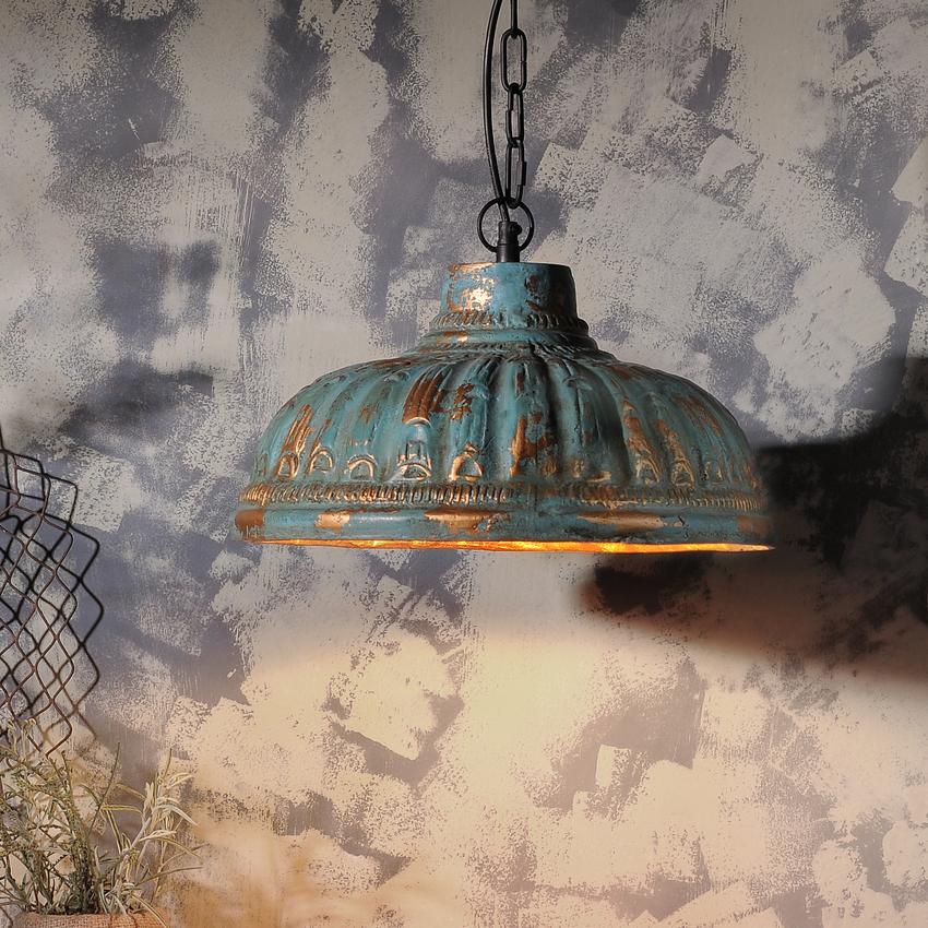 Turq Terracotta Pendant Lamp