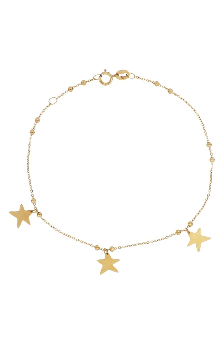 Bony Levy 14K Gold Star Charm Bracelet